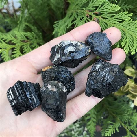 raw black tourmaline