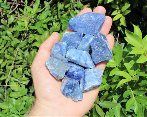 raw blue quartz