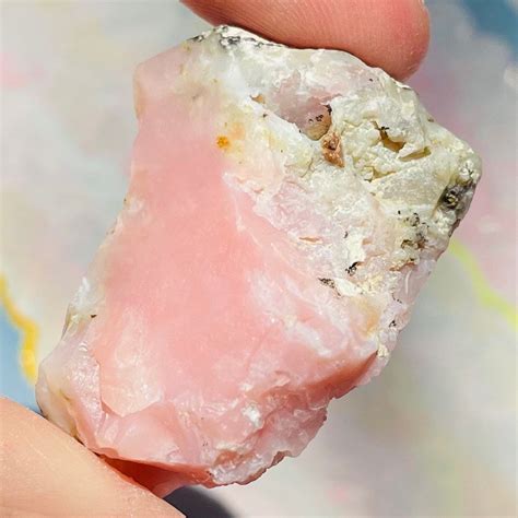 raw pink opal