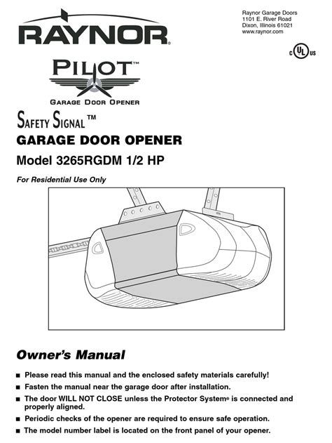 raynor operator wiring diagram Epub