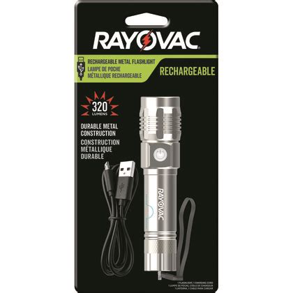 rayovac rechargeable flashlight charging time