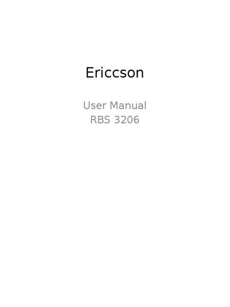 rbs 3206 ericsson manual pdf Kindle Editon