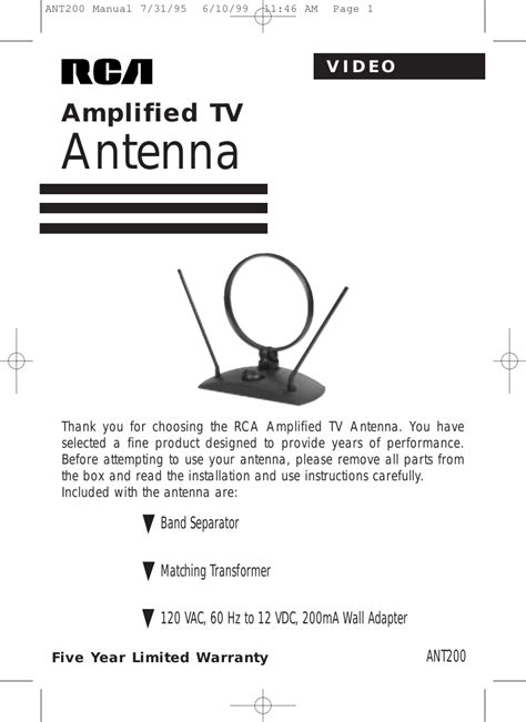 rca ant200 antenna user guide Kindle Editon