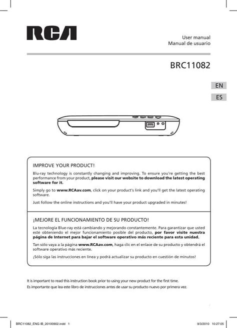 rca blu ray player manual brc11082 Epub