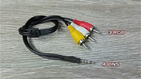 rca cable to 3.5 mm jack