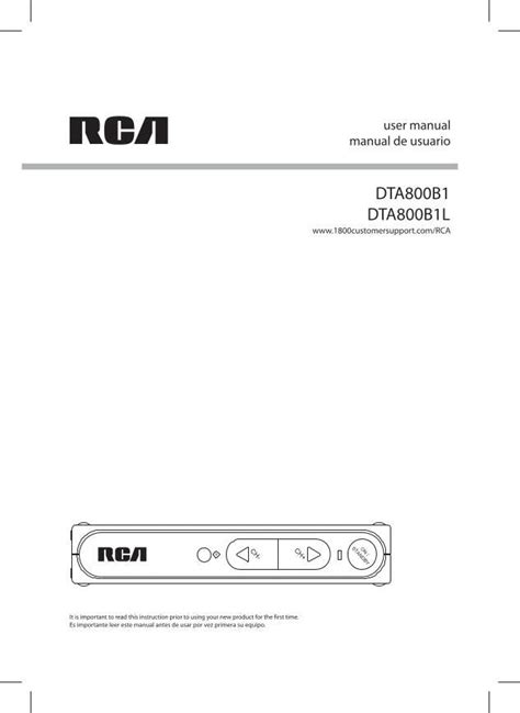 rca dta 800b manual Doc