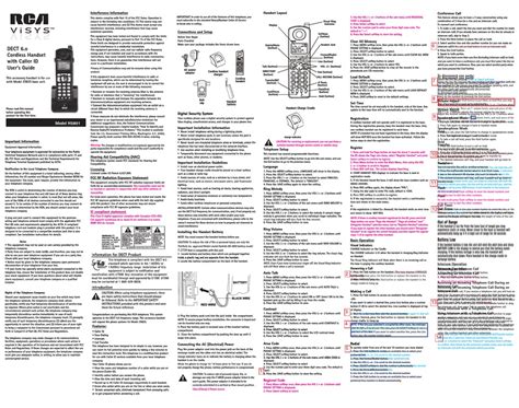 rca phone visys user manual Reader