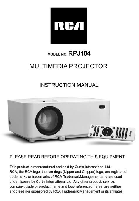 rca projection tv manual Reader