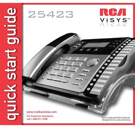 rca visys 25423re1 user manual Reader