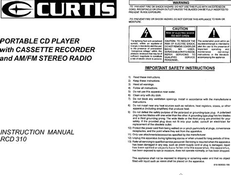 rcd 310 radio user manual Reader