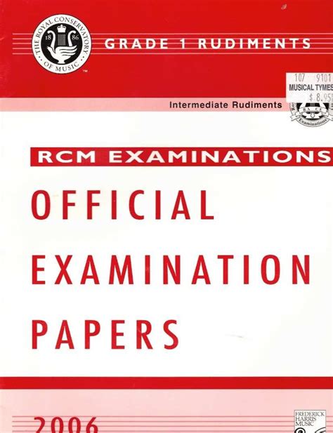 rcm intermediate rudiments practice exams Doc