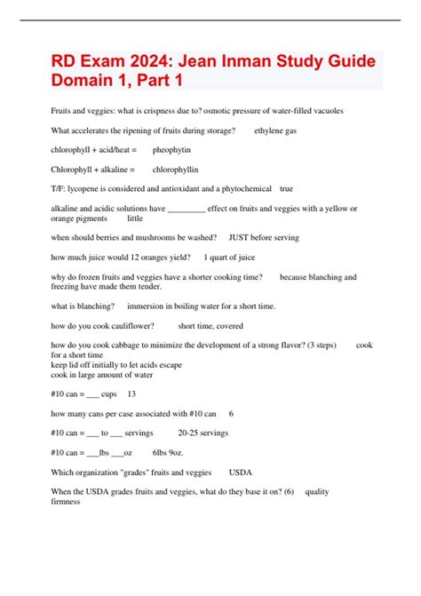 rd exam study guide Kindle Editon