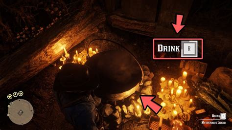 rdr2 drink mysterious liquid