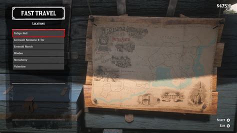 rdr2 how to fast travel