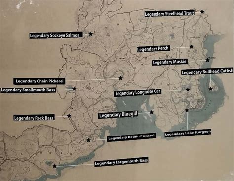 rdr2 legendary fish map