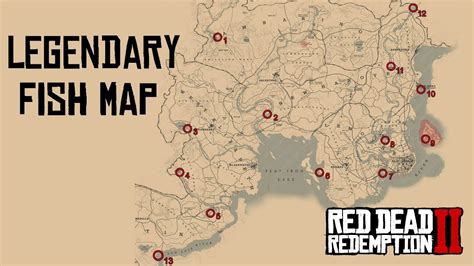 rdr2 legendary fish map: Catch All 13 Legendary Fish in Red Dead Redemption 2