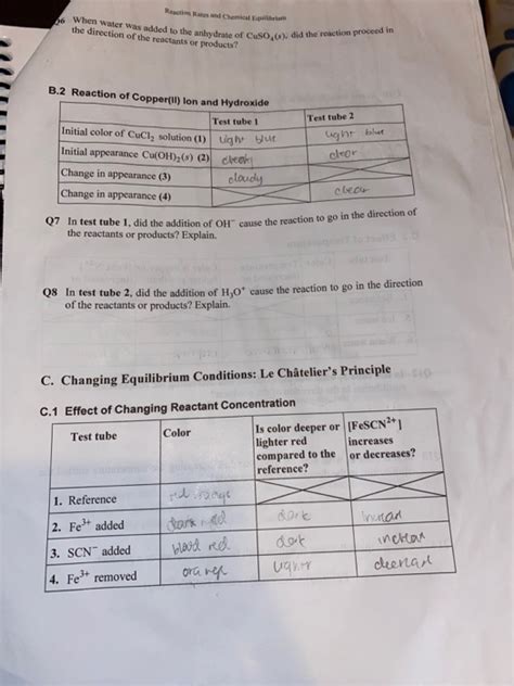 reaction rates and equilibrium lab answers Reader