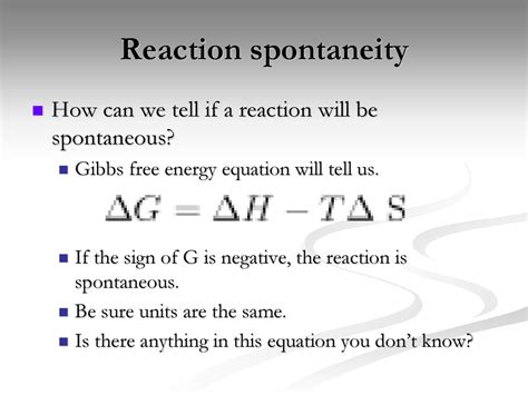 reaction spontaneity study guide for content mastery PDF