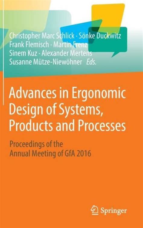 read online advances ergonomic systems products processes Epub