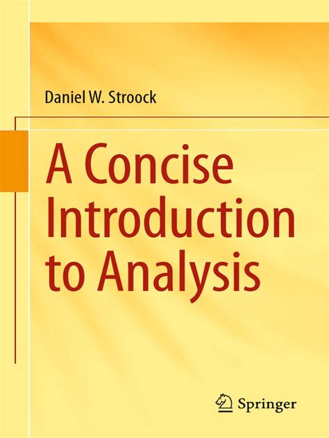 read online concise introduction analysis daniel stroock PDF