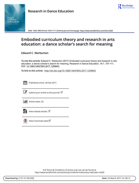 read online embodied curriculum theory research education Doc