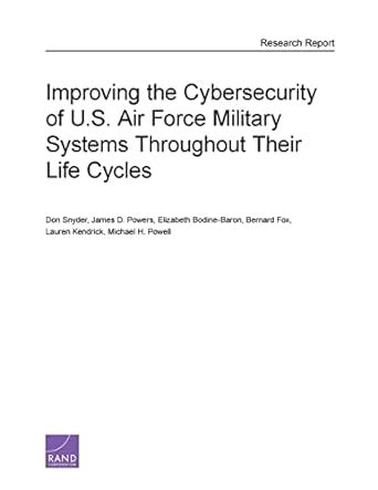 read online improving cybersecurity military systems throughout Epub