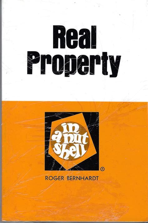 read online real property nutshell roger bernhardt Epub