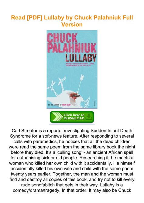 read pdf lullaby pdf by chuck palahniuk PDF