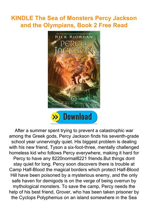 read percy jackson and the sea of monsters online free Doc