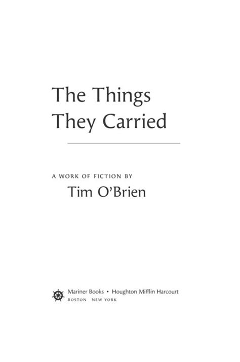 read the things they carried online free Reader