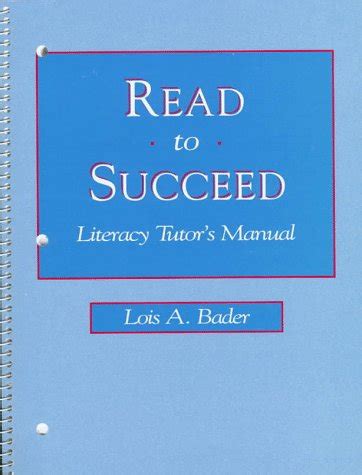 read to succeed literacy tutors manual Reader