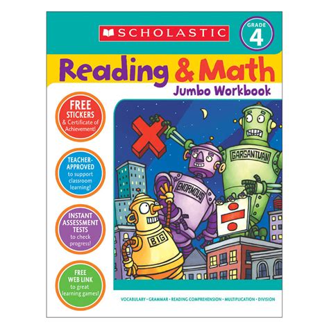 reading and math jumbo workbook grade 4 Reader