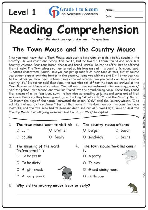 reading comprehension grade 4 Epub