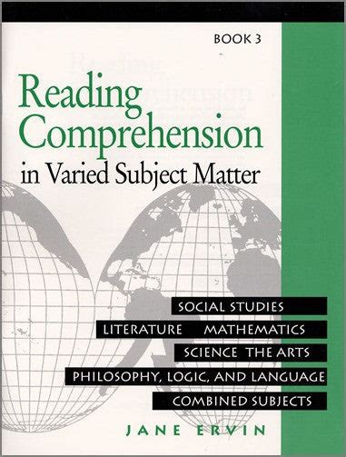 reading comprehension in varied subject matter book 3 Kindle Editon