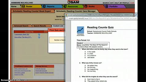 reading counts quiz answers Epub