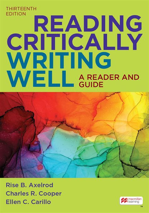 reading critically writing well Reader