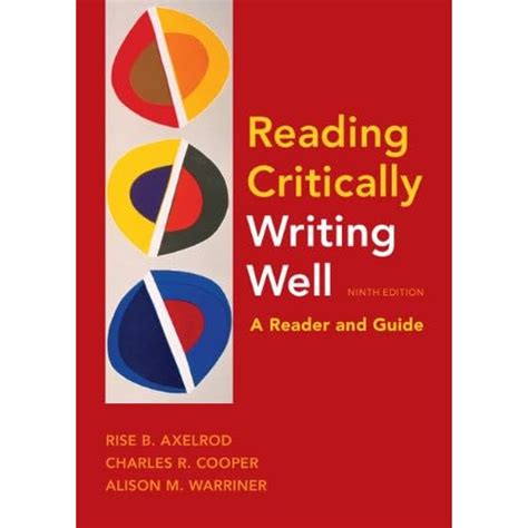 reading critically writing well 9th edition pdf pdf book Reader