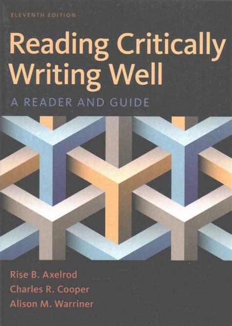 reading critically writing well a reader and guide Kindle Editon