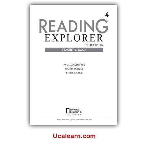 reading explorer 4 answer key Reader