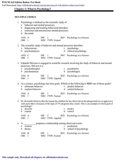 reading psych rathus 3rd edition indabook on read pdf PDF