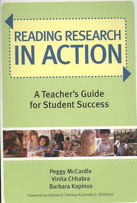 reading research in action a teachers guide for student success Reader