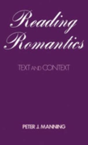 reading romantics texts and contexts Reader