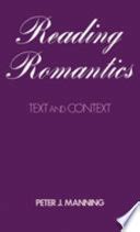 reading romantics texts and contexts Reader