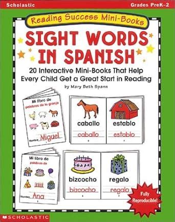 reading success mini books sight words in spanish Kindle Editon