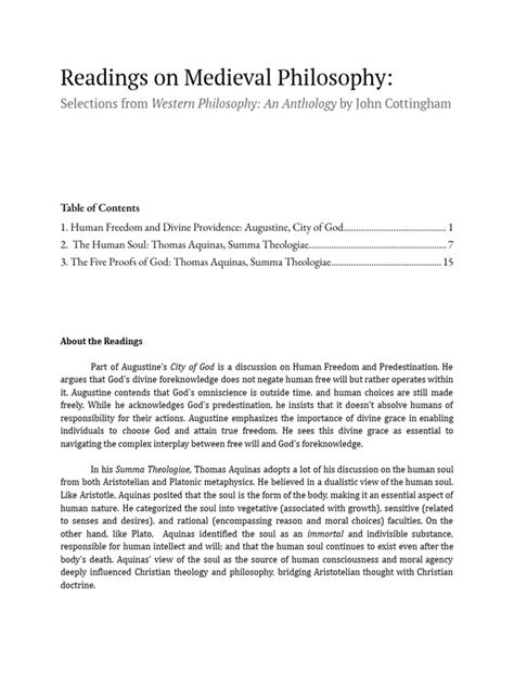 readings in medieval philosophy Epub