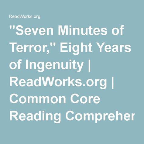 readworks packet answers seven minutes of terror Kindle Editon