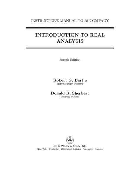 real analysis instructors manual Doc