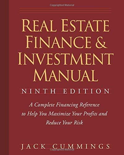 real estate finance and investment manual 9 edition Epub
