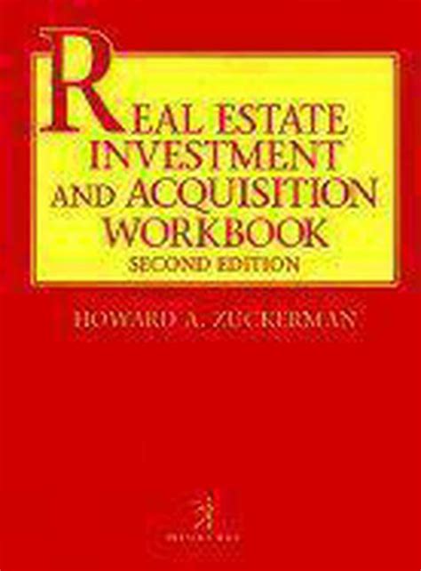 real estate investment and acquisition workbook with disk Epub