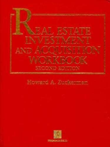 real estate investment and acquisition workbook with disk Epub